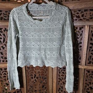 Freshman Light Green Knit Top